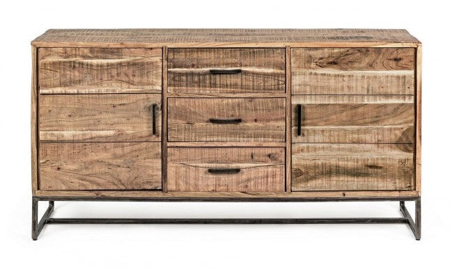 Credenza 2 Ante 3 Cassetti 145x40x77h cm Elmer S