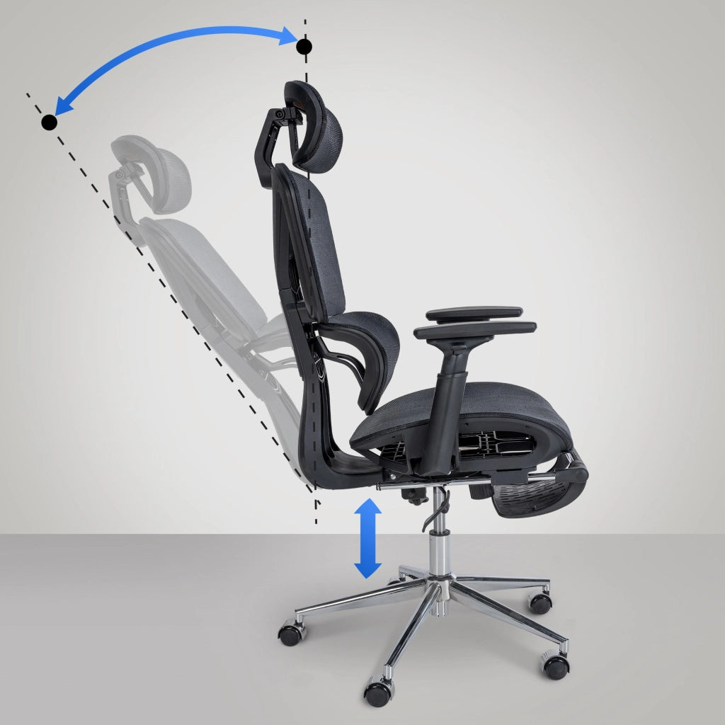 Sedia da ufficio Grover nero