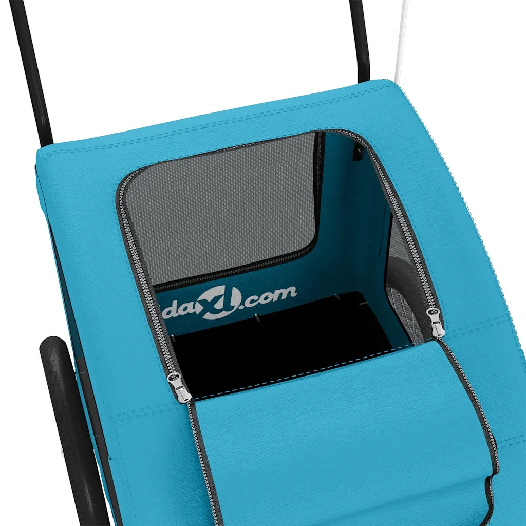 Rimorchio da Bici per Animali Blu Oxford e Ferro CFW1381071