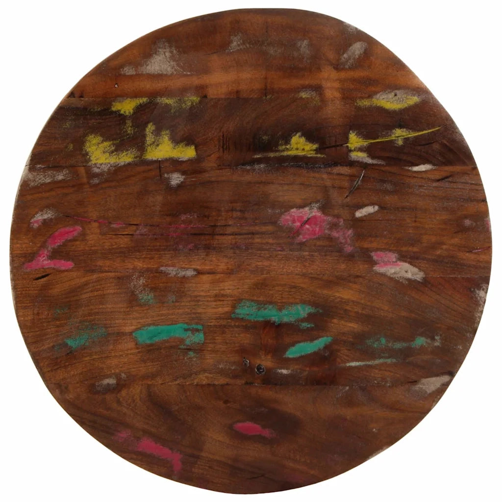 Piano per Tavolo | Superficie Tavolo | Piano Scrivania ? 40x2,5 cm Rotondo Legno Massello di Recupero