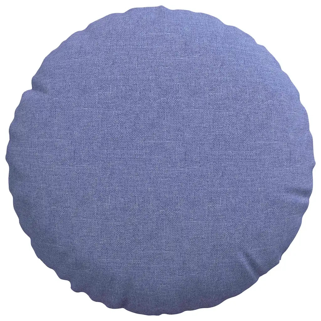 Cuscini per Seduta 2 pcs Blu jeans Ø30 x 13 cm Tessuto 42014097