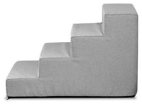 AIO FACTORY Scala per cani 60x40x30 cm, impermeabile, grigia, antiscivolo