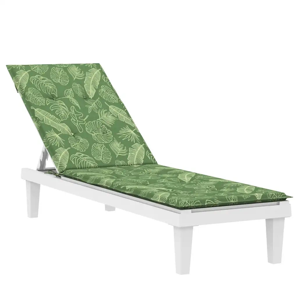 Cuscino per Sedia Sdraio con Motivo a Foglie in Tessuto Oxford 361381