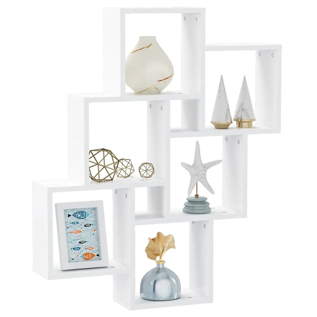 Scaffale a Parete Bianco 90x16x78 cm in Multistrato cod mxl 65993