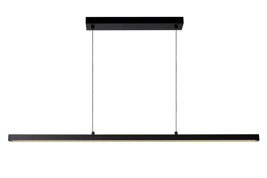 Lampada sospesa moderna nera 148 cm Sigma LED 36W Lucide