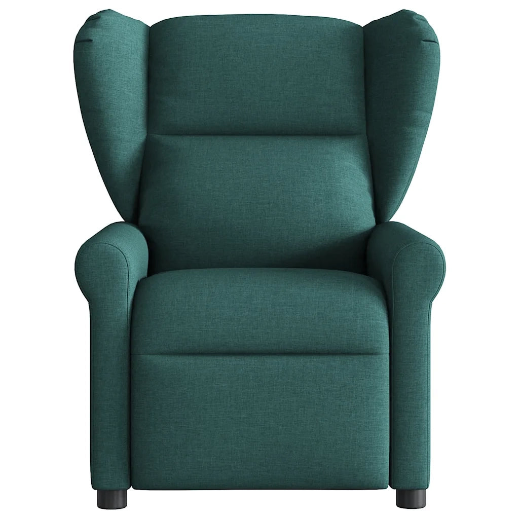 Divano Sedia-Poltrona Massaggiante Reclinabile Verde Scuro in Tessuto 179703