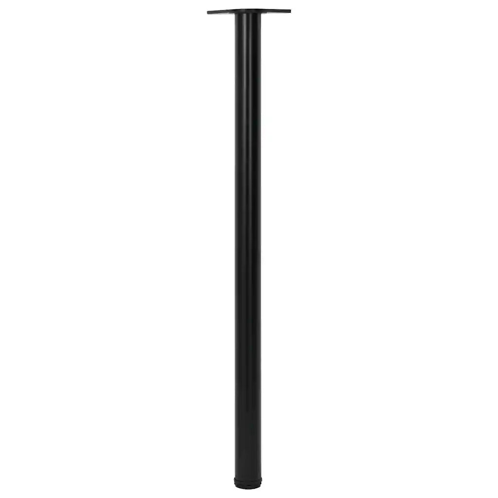 Gambe Tavolo 4 pz | Piede del tavolo Regolabili Nere 1100 mm