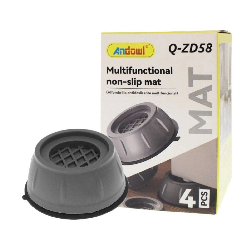 Trade Shop - Set Di Cuscinetti Antivibranti Piedini Per Lavatrice Asciugatrice 4 Pezzi Q-zd58 -