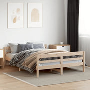 Letto senza Materasso-Struttura Letto 140x200 cm in Legno Massello di Pino 854698