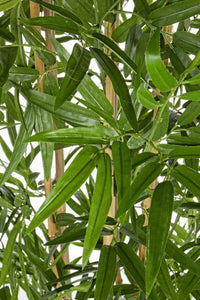 Set 2 Piante Artificiali di Bamboo 70x70x185 cm in Plastica con Vasi Verde