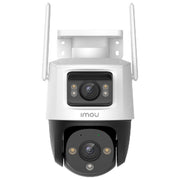 Imou Cruiser Dual 2, telecamera PTZ Wi-Fi 6MP, doppia ottica, visione notturna a colori 30m, audio bidirezionale, IP66, AI rilevamento persone e veicoli