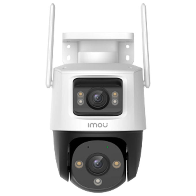 Imou Cruiser Dual 2, telecamera PTZ Wi-Fi 6MP, doppia ottica, visione notturna a colori 30m, audio bidirezionale, IP66, AI rilevamento persone e veicoli