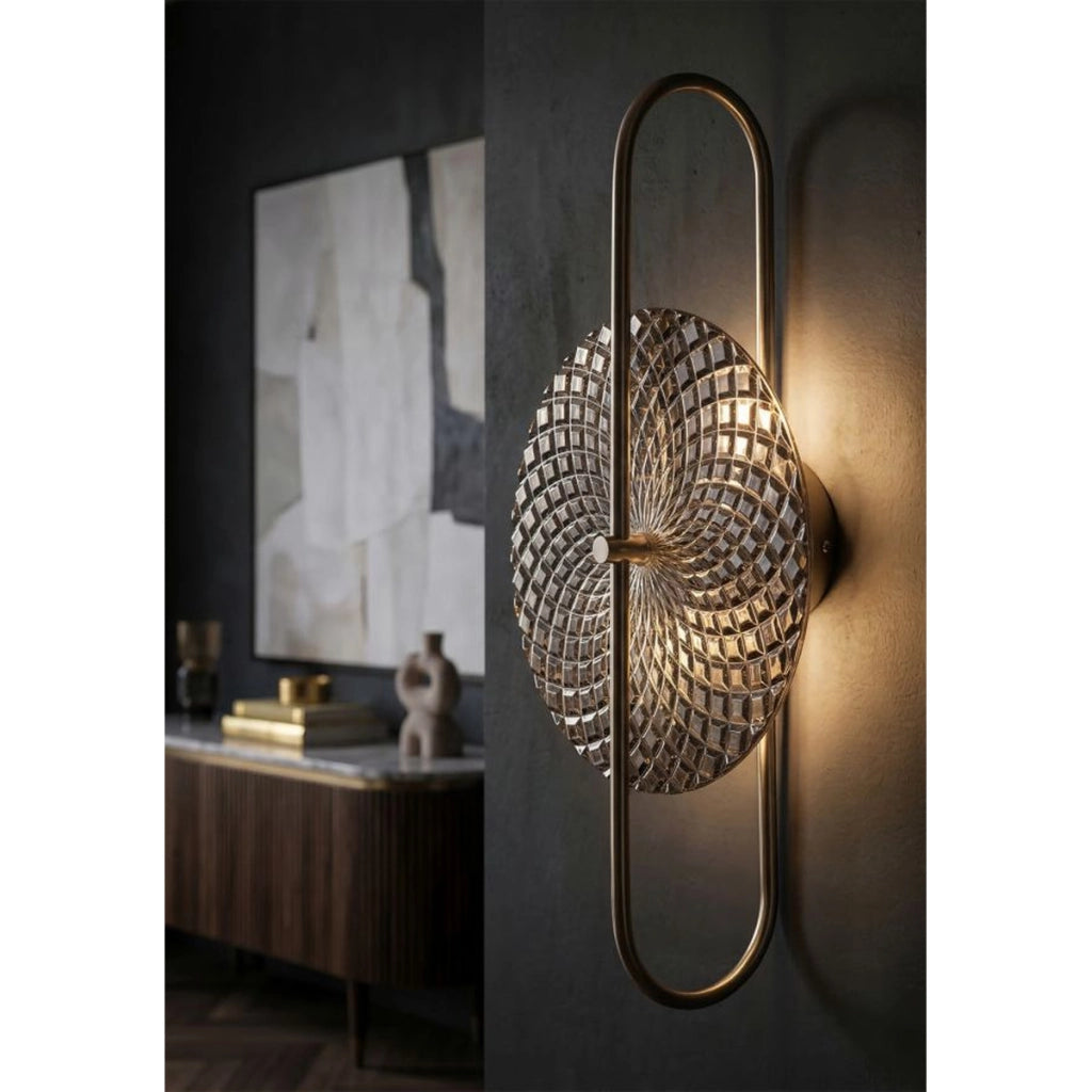 Lampada a Parete VKH66, Argento, Metallo, 28x15x54 cm