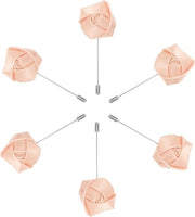 Boutonnières per uomo da cerimonia - 6 pezzi - vetro rosa opalescente.
