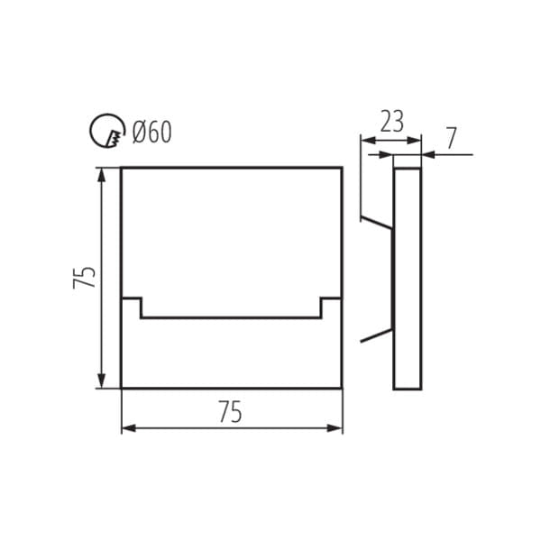 Kanlux SABIK 29852 lampada scala LED 0,8W 4000K 12V