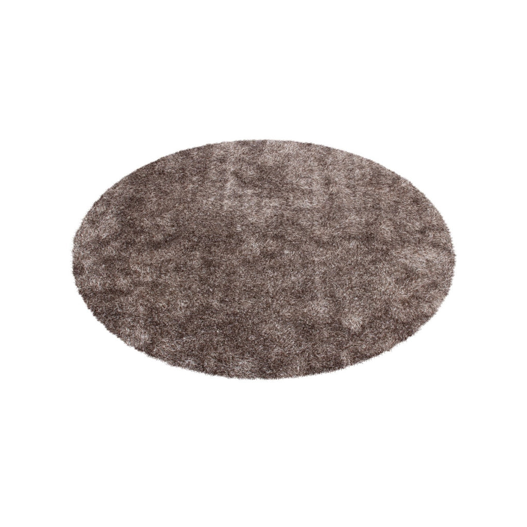 Tappeto Shaggy Diamond tondo grigio antracite