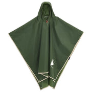 Poncho Antipioggia con Cappuccio Design 2 in 1 Verde 223x145 cm CFW5860355