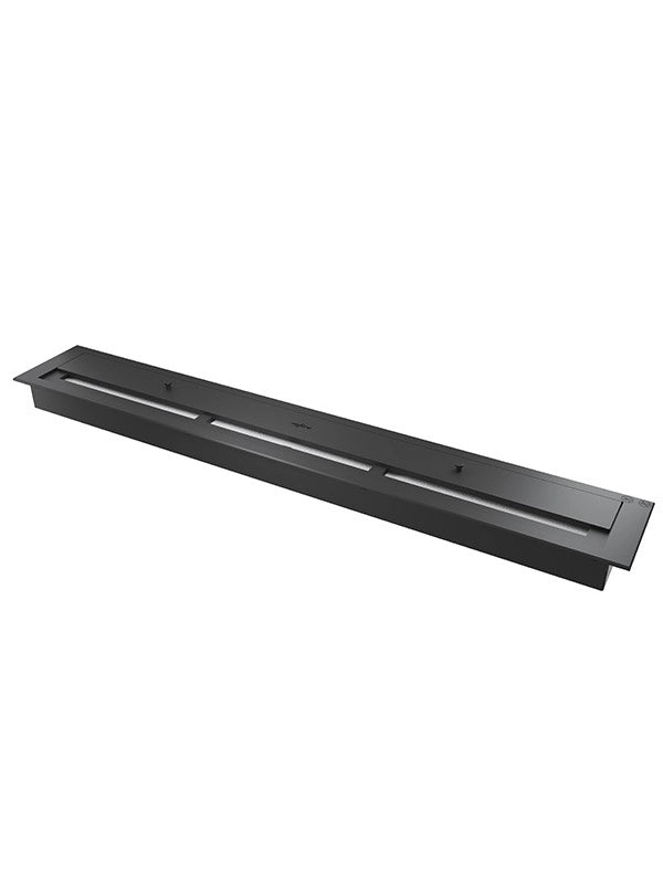 Caminetto a Bioetanolo Da Incasso di Design U1200 con Vetro Aperto su 3 Lati Bruciatore da 3 Litri