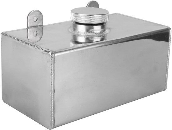 Reservorio d'irrigazione 2L - Fusto spruzzatore in alluminio - Componenti auto universali - Installazione semplice - Superficie lucidata - Tappo di ingresso in gomma - Fusto spruzzatore
