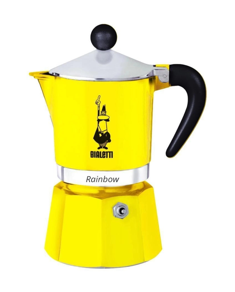 Bialetti Caffettiera da 3 tazze gialla