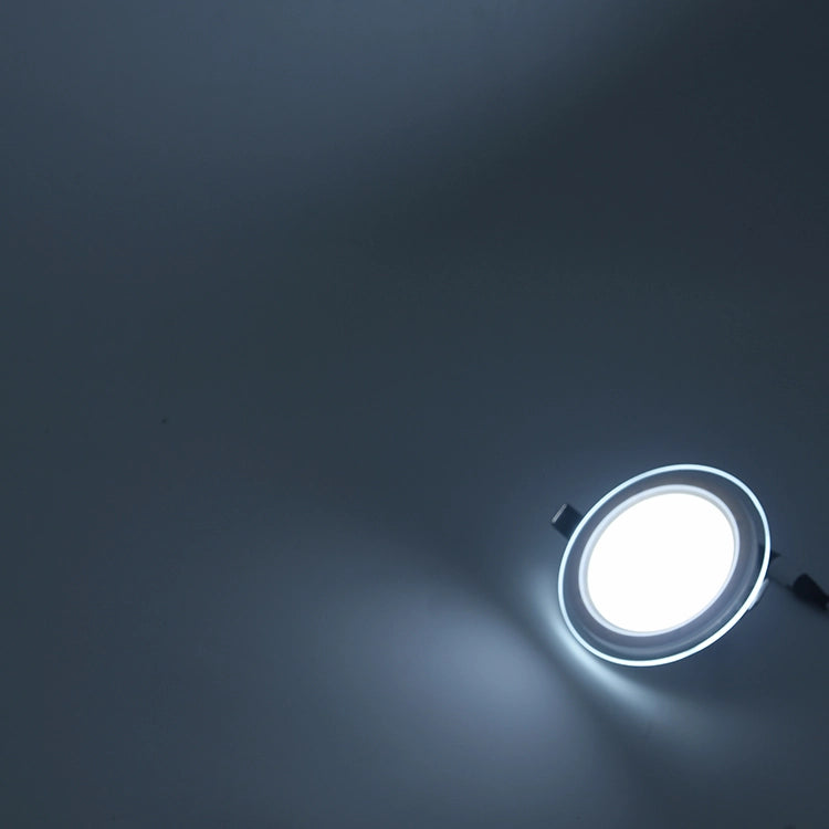 PANNELLO LED 9W TONDO BIANCO DA INCASSO SLIM VETRO PER CONTROSOFFITTI CCT CON 3 TEMPERATURE DI COLORE
