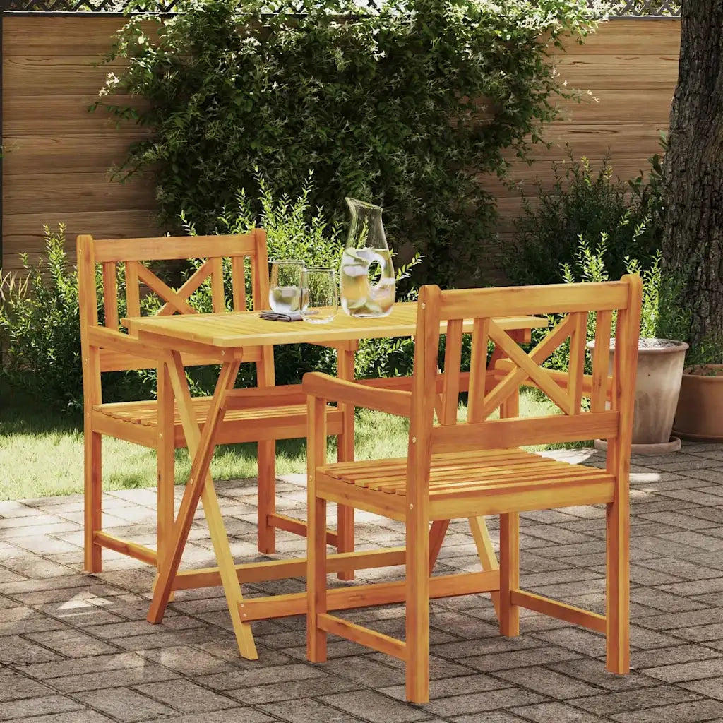 Panchina da esterno 2 pcs Naturale 56 x 55,5 x 90 cm 4105523