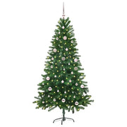 Albero di Natale | Decorazioni natalizie con 150 LED con supporto Verde 150 cm PE