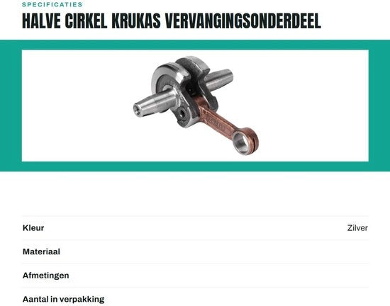 Componente di ricambio per bicicletta Mini Pocket - 44mm - Semicerchio - Duraturo - Alta qualità