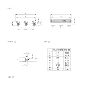 Plafoniera/Spot Moderna Sud 3 Luci Acciaio Oro E Bianco