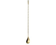 Menglepel a Spirale 30 cm - Acciaio Inossidabile - Cocktaillepel - Attrezzatura per Barman - Forma a Spirale - Ambientalmente Piatto