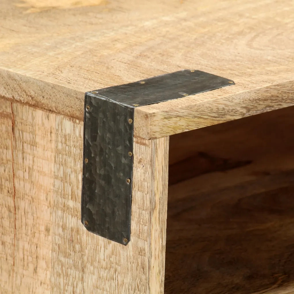Tavolo Consolle | Tavolo d'Ingresso 115x30x76 cm in Legno Massello di Mango Grezzo