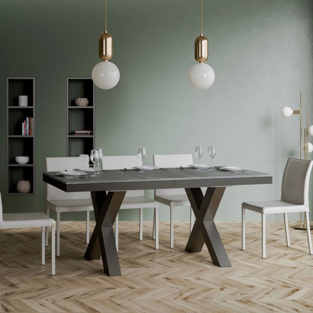 Tavolo Allungabile 180-284x90x80 cm Traffic Evolution Cemento