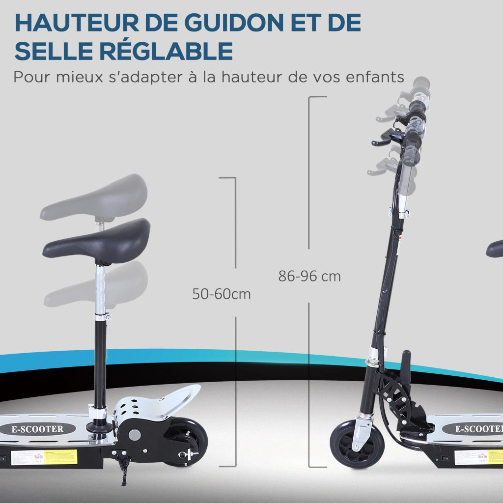 Trottinette Elettrica Pieghevole Bambini ¨C zephmum ¨C Nero