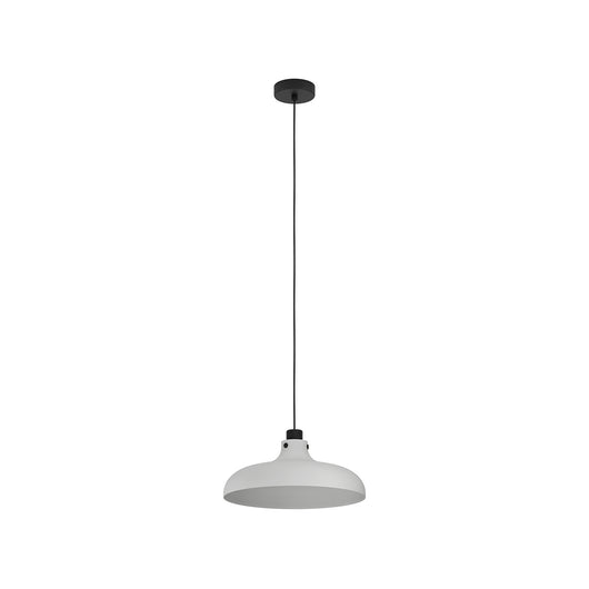 Lampadario A Sospensione Vintage Matlock Acciaio Nero Grigio 1 Luce E27