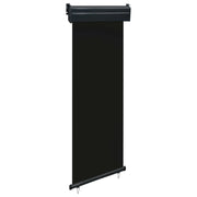 Tenda da sole laterale retrattile/schermo protettivo per patio giardino terrazza balcone 60 x 250 cm nero 02_0007036