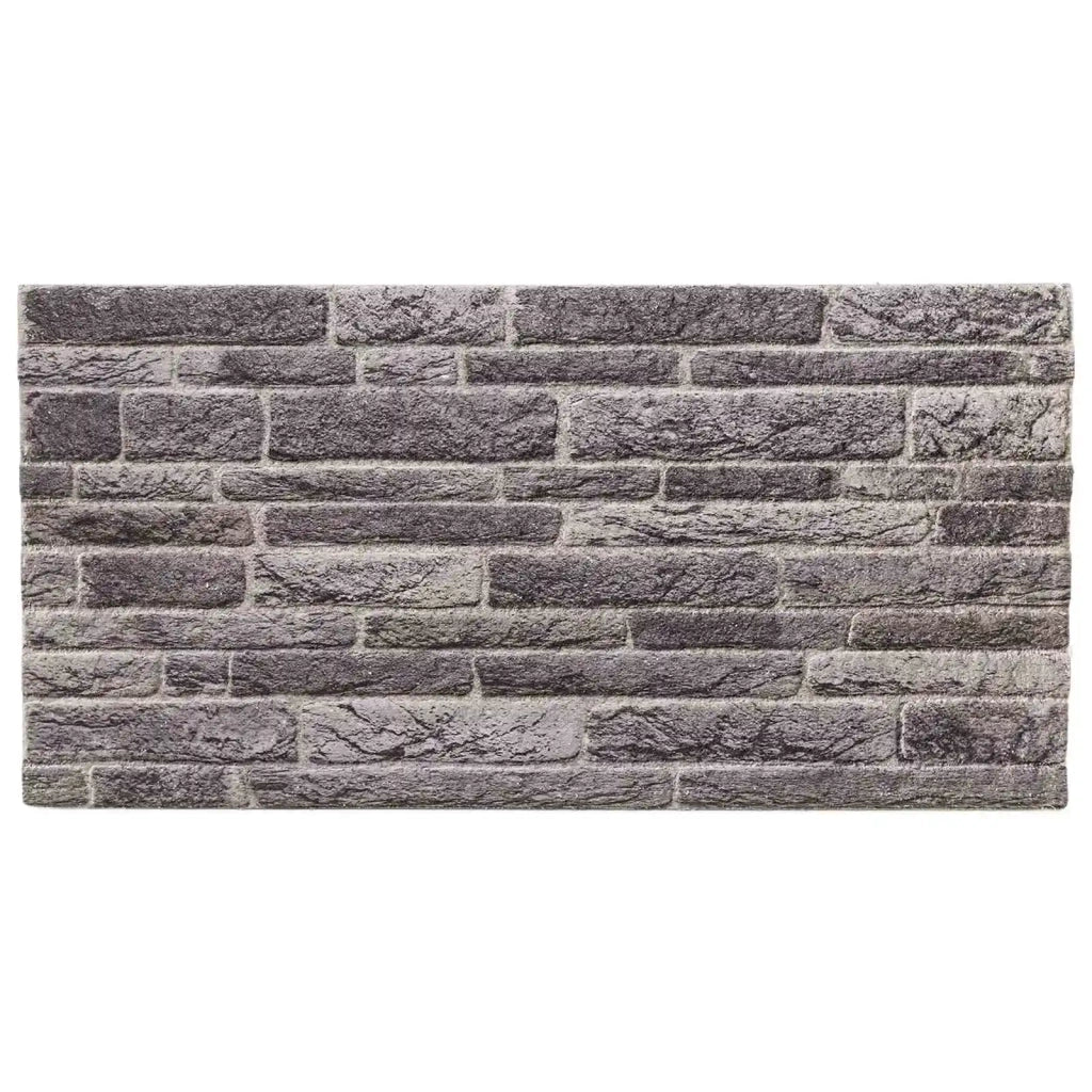 Pannelli da parete 10 pcs Antracite 100 x 50 cm Schiuma EPS 42046105