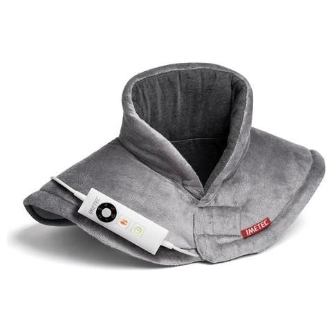 Imetec intellisense cervical, termoforo per cervicale e spalle, cuscino termico, 47x52 cm, tessuto anallergico, 5 temperature, electro block di sicurezza, riscaldamento rapido, lavabile in lavatrice - 16787