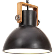 Lampada a sospensione industriale 101 x 30 x 30 cm atmosfera accogliente illuminazione personalizzabile ferro nero 02_0046667