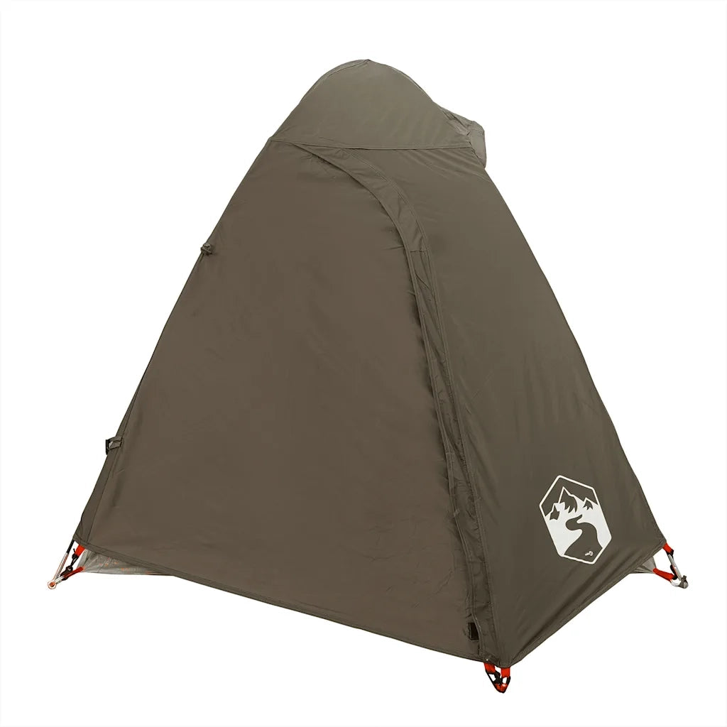 Tenda da Campeggio a Cupola per 2 Persone-Tenda per Escursionismo Marrone Impermeabile 984712