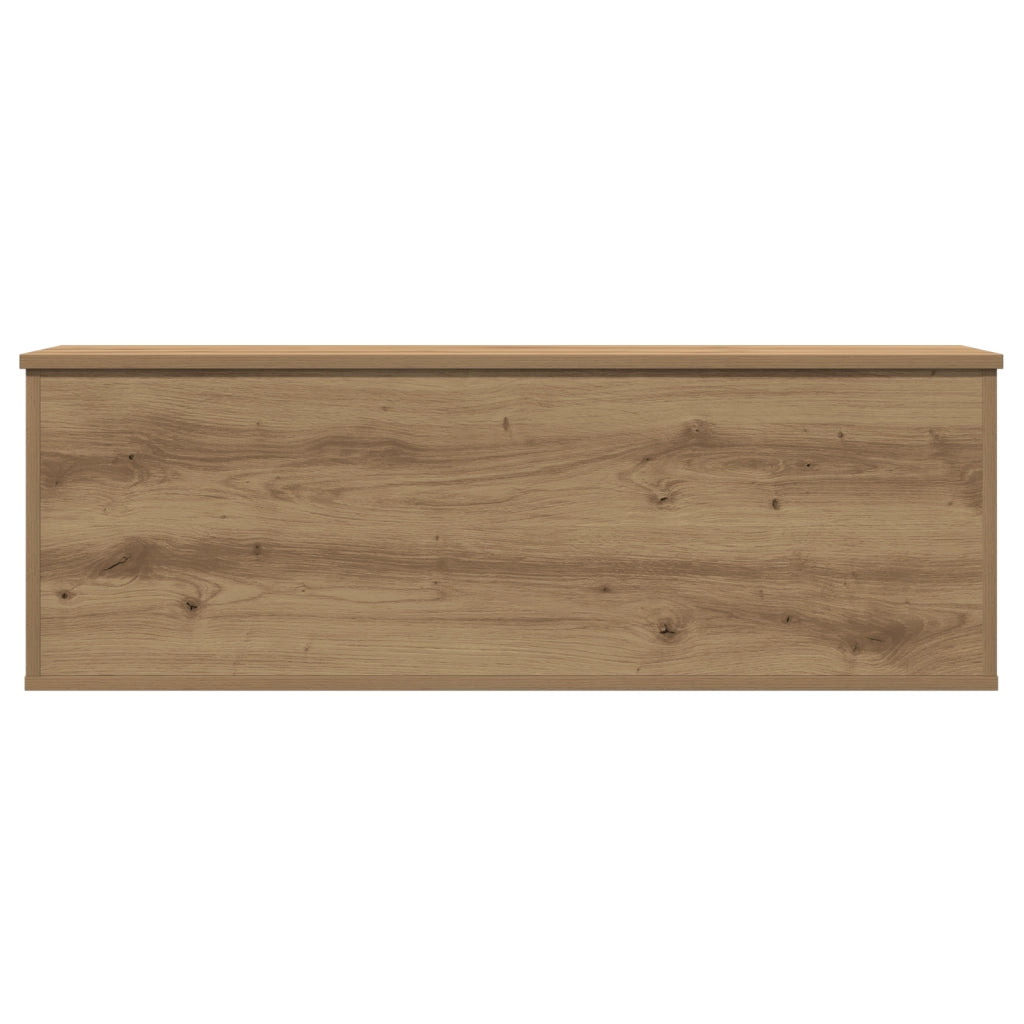 Scatola di Stoccaggio per la vitaXL in Rovere Artigianale 102x35x35 cm in Legno Ingegnerizzato
