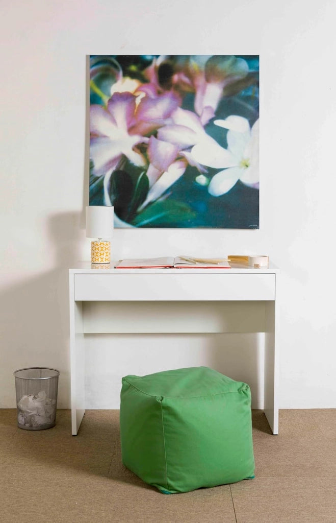 SCRIVANIA CON CASSETTO LINEA 'ESPRESSO' cm. 100 x 40,5 x h.81,4 - laccato bianco  - COMPOSAD