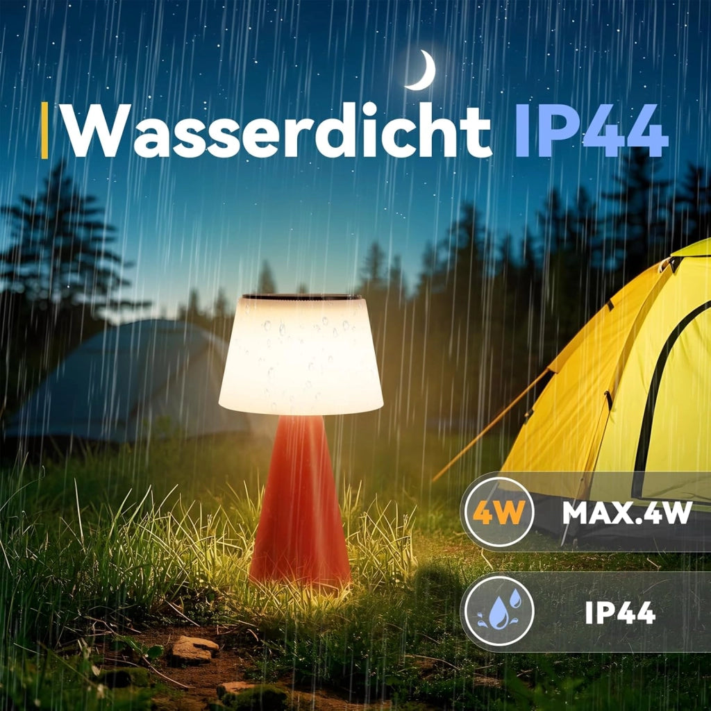 ZMH Lampada da tavolo LED wireless solare batteria moderna dimmerabile per giardino soggiorno comodino
