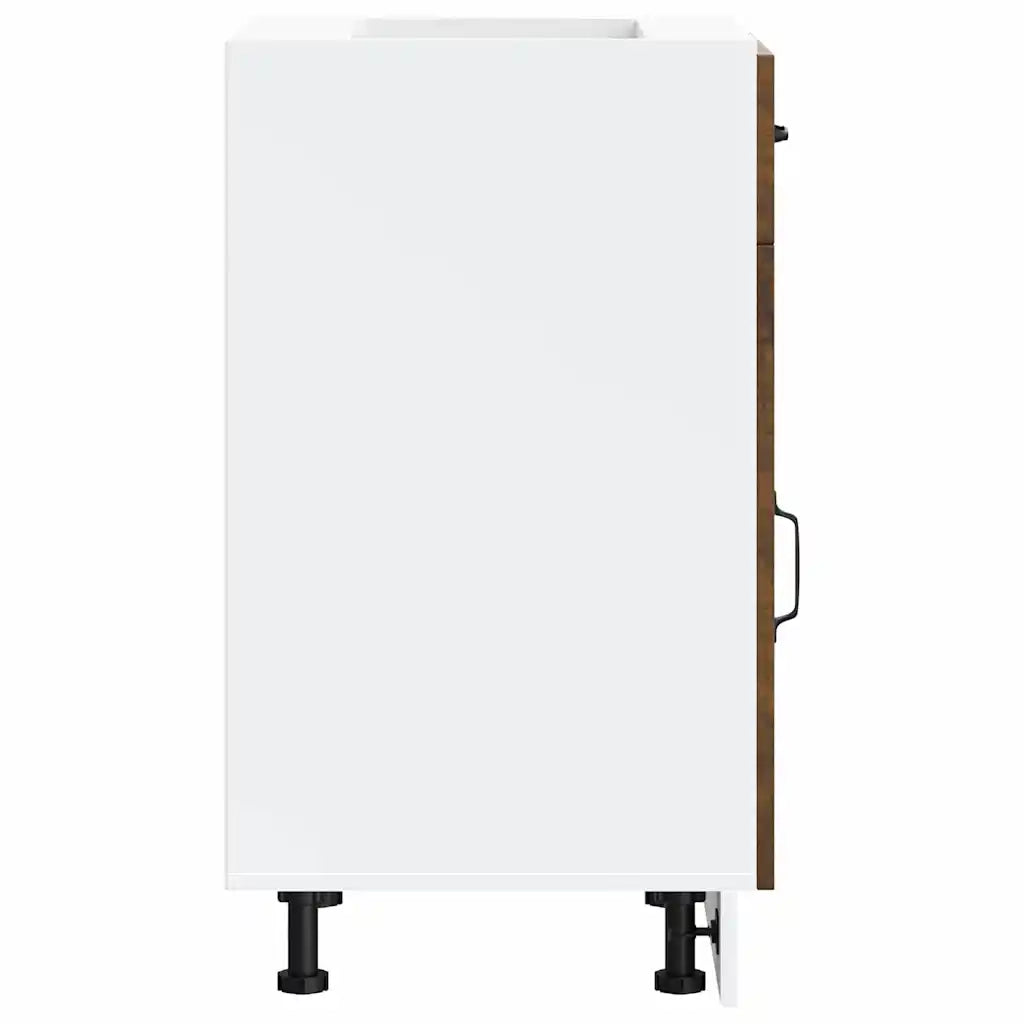 Base da Cucina Kalmar Rovere Fumo in Legno Multistrato 853482