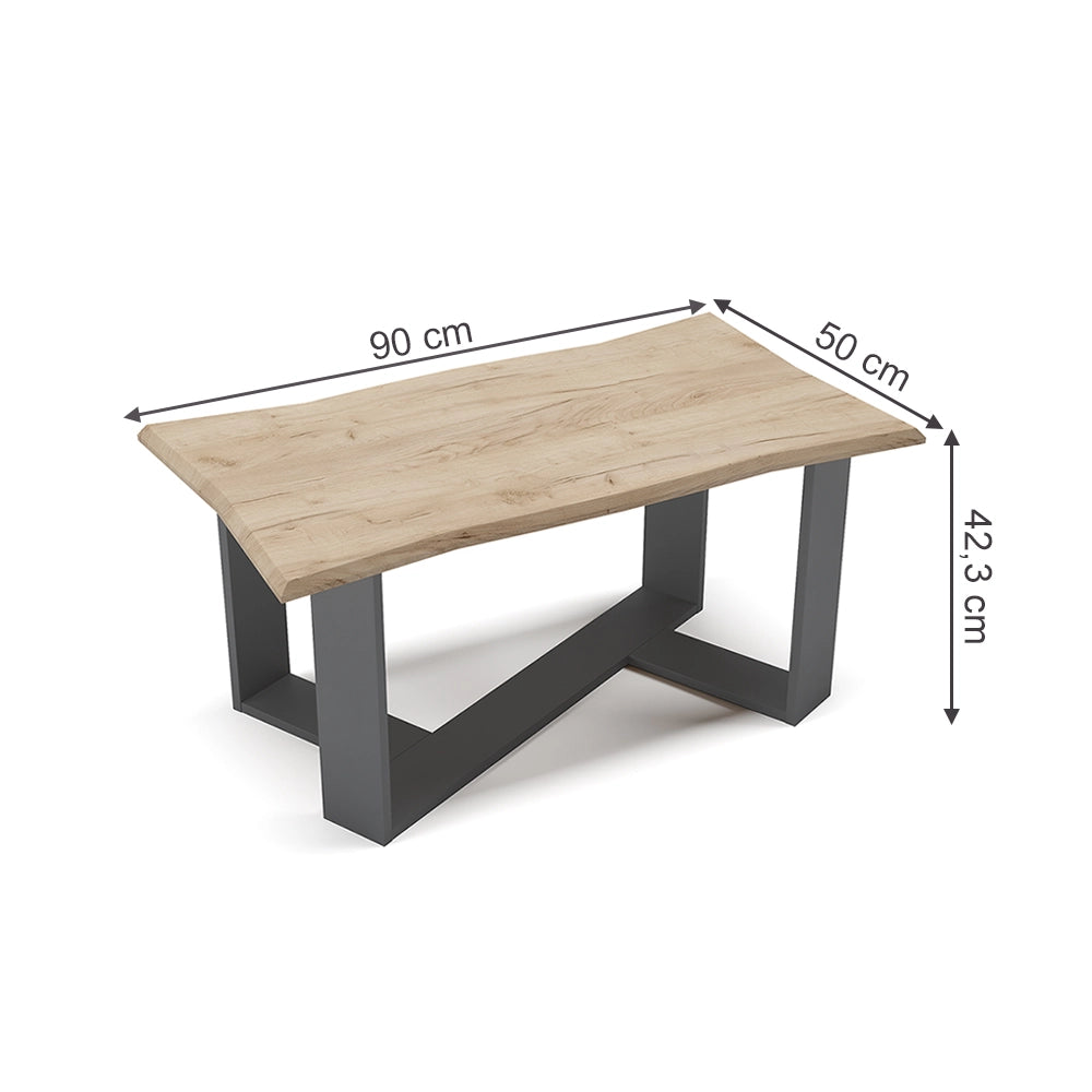 Vicco Tavolino Quercia dorata 90 x 50 cm