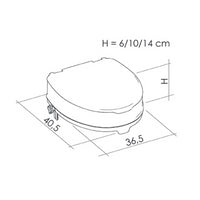 Alzawater serie care con sistema di bloccaggio e coperchio