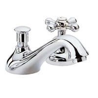 Batteria lavabo 3 fori remer stile retro serie liberty bianca opaca