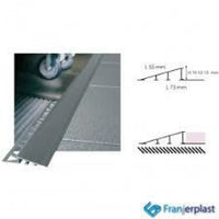 Profilo terminale alluminio arge nto 10mm 2,70 mt rampa b08ltkt4v