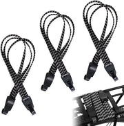 Set di 3 cinture per bagagli per bicicletta, cinture in gomma, cinghia di fissaggio con ganci, 62 cm, cinghia elastica per bicicletta, cinghia in gomma regolabile, portabagagli per bicicletta, motocicletta
