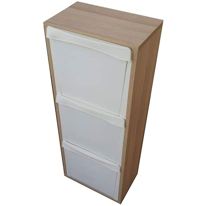 MOBILE IN LEGNO RACCOLTA DIFFERENZIATA 3 VANI COLORE ROVERE