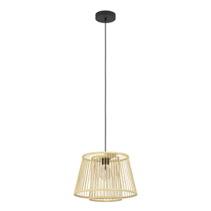 Lampadario A Sospensione Vintage Hykeham Acciaio Nero 1 Luce E27